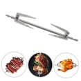 thumbnail image 4 of AURARMLET 2 Pcs Brochettes de Rôtissoire pour Poulet Acier Argenté Friteuse à Air Chaud Cuisson, 4 of 6