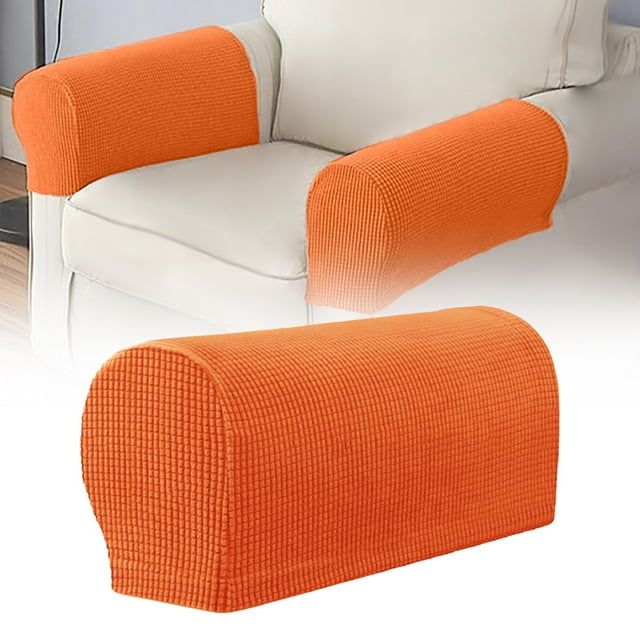 Armrest Covers for Chair Cozival 2-Piece Stretchable Spandex Armrest Covers for Chairs - Slipcovers with Pins for Sofas, Recliners & Armchairs, Checkered Pattern, Easy Install, Sofa Slipcover Covers