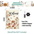 thumbnail image 6 of Summer Welcome Floral House Flag Spring Summer Florals Leaves Double Sided Large Yard Flag Heavy Duty Seasonal Flowers Butterfly Outdoor Outside Patio Decoration 12.5 x 18Inch, 6 of 6