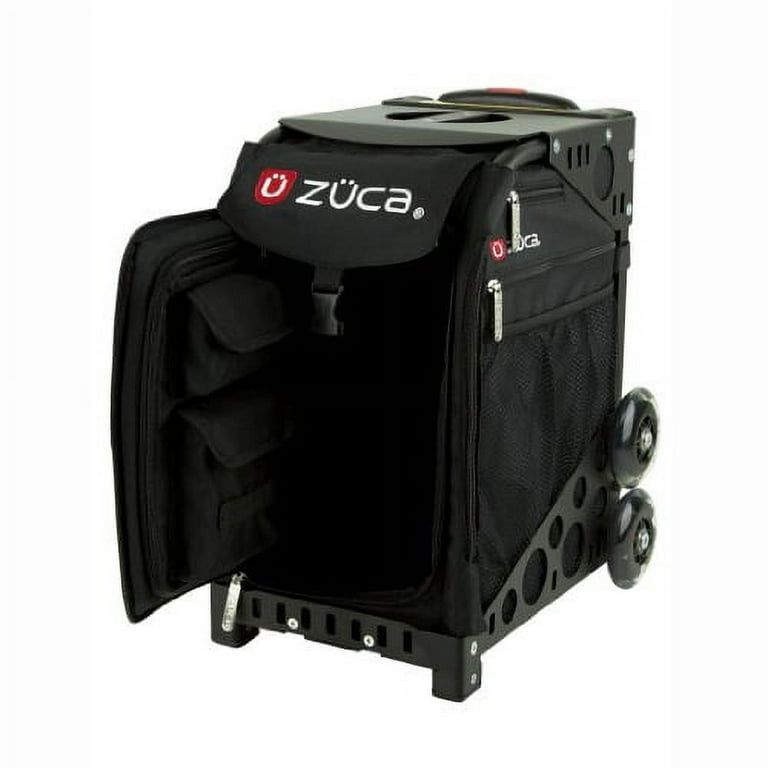 Zuca Sport Insert Bag, Obsidian(Black w/Red & White Log Embroid) w