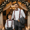 thumbnail image 3 of Brick Boys Suspenders and Bow Tie Set 1 inch X Back, 3 of 9