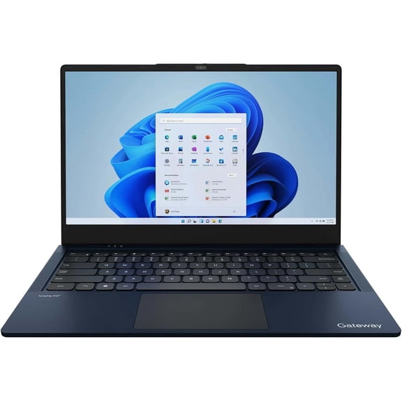 Gateway Ultra Slim 15.6" HD Laptop Intel Celeron N4020 4GB RAM 128GB eMMC Windows 11 Home in S mode, Blue