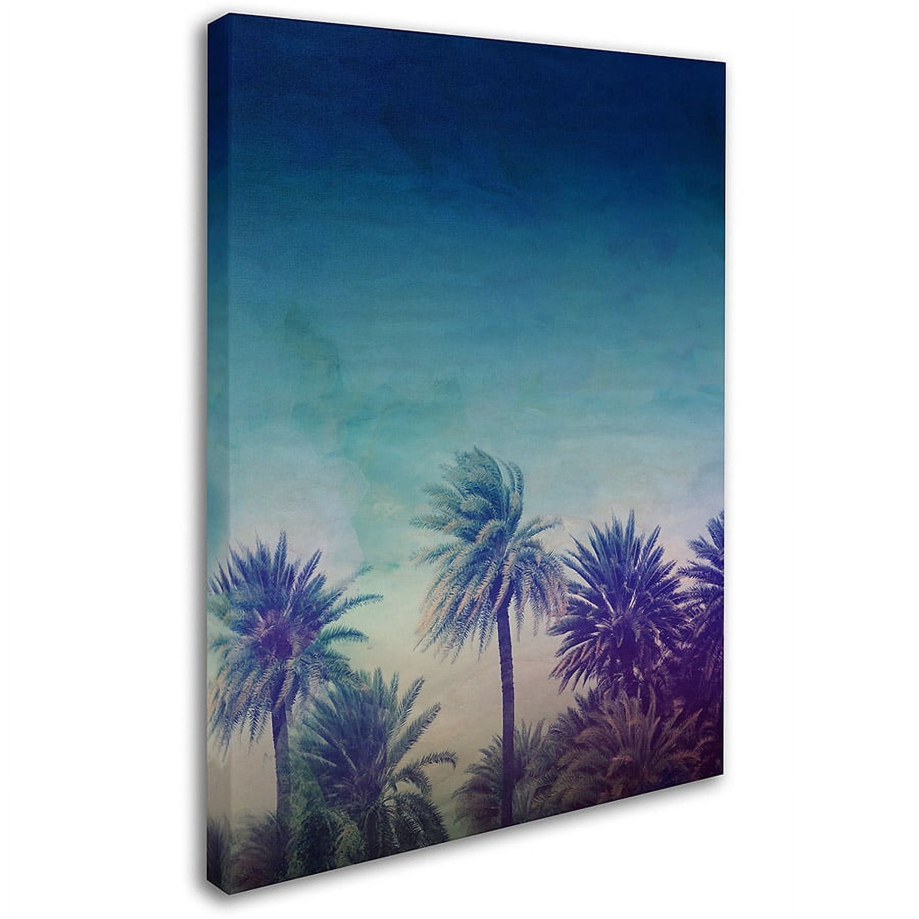 Trademark Fine Art "Palm Paradise" Canvas Art by Leah Flores
