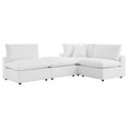 thumbnail image 5 of Modway Commix 4-Piece Sunbrella® Outdoor Patio Sectional Sofa in White, 5 of 10