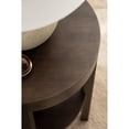 thumbnail image 3 of Kate and Laurel Talcott Modern Round Wood Side Table, 16 x 16 x 24, Dark Brown, Transitional Decorative Two-Tier End Table for Use as a Bedroom Nightstand or Living Room Plant Stand, 3 of 9