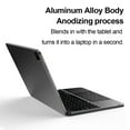 thumbnail image 4 of TFixol Magnetic Bluetooth Keyboard with Touchpad & Display for iPad Pro 12.9, Dark Gray Aluminum Alloy, BT5.2, Type-C, 800mAh Battery, 4 of 6