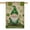 Gnome Shamrock Clovers-5, variant on St. Patrick's Day Outdoor Flags Irish Garden Flag Gnome Shamrock Clovers Welcome Spring Yard Flags 28''×40'' Linen Vertical Double Sided Welcome Flags for Home,Holiday Gift