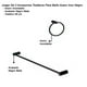 thumbnail image 3 of Juego De 2 Accesorios Para baño Rubinett Acero inóxidable 304 Negro Mate, 3 of 5