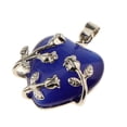 thumbnail image 1 of Flor Colgante de Cristal Natural para Collar Colgante Azul oscuro, 1 of 6