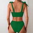 thumbnail image 5 of UTSJKR Women's Sexy Two Piece Bikini Set, Special Fabric Lace Up Bathing Suit, Slim Fit Summer Beach Swimwear Green M, 5 of 5