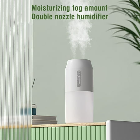 

GiliGiliso Clearance Wireless Dual Jet Humidifier USB Portable Desktop Aromatherapy Machine