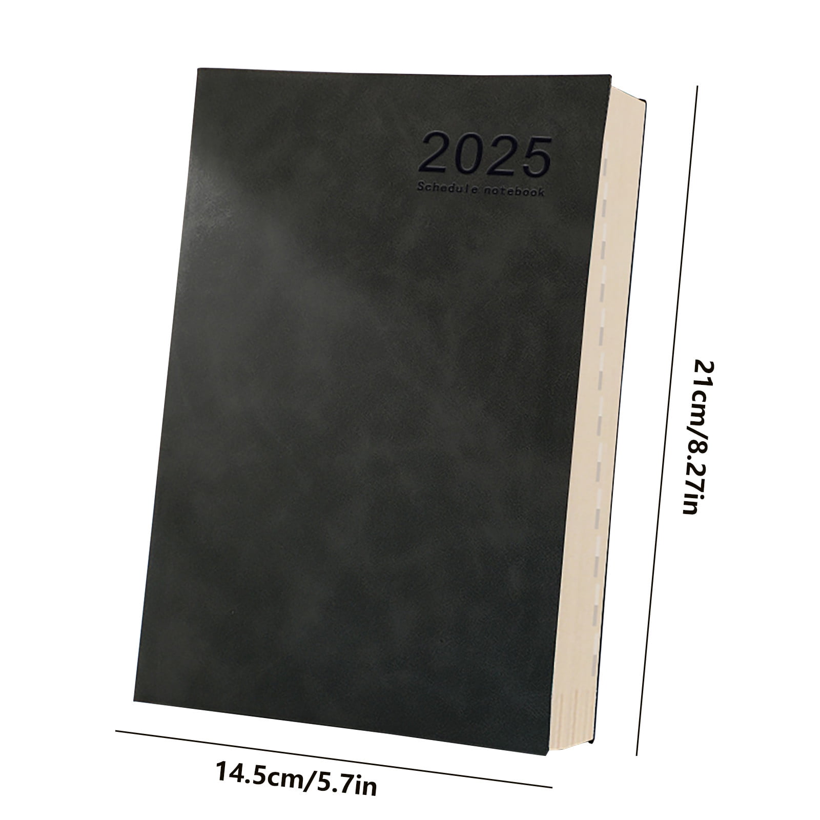 Weekly Planner Notebook Hardcover Calendar Planner With Monthly Tab 80Gsm Thick Paper Daily Planner 365-Day Office Plan