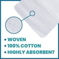 thumbnail image 3 of Oasis Gauze Sponges, 100% Cotton, Woven Non-Sterile Gauze (Pack of 200) (2"x2", 8-Ply), 3 of 4