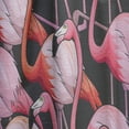 thumbnail image 4 of Designart 'Flamingo On Black' Tropical Curtain Panel, 4 of 5
