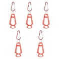 thumbnail image 2 of Clip para guantes de exterior de 5 piezas, clip anticaída para exteriores, soporte para clip para guantes de aleación de aluminio, clip antipérdida Rojo, 2 of 8