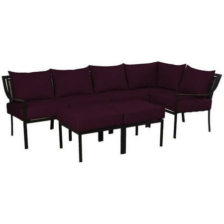 Hometrends Braddock Heights Sectional Cushion Set, Burgundy