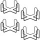 thumbnail image 1 of Portavasos, 4 piezas de soporte de metal para juegos de posavasos cuadrados o redondos, estante de hierro forjado para decoración del hogar, 1 of 4