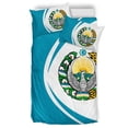thumbnail image 2 of Uzbekistan Flag Coat Of Arms Bed Set Circle Rlt12, 2 of 5