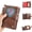 Dark Brown, variant on Passport Holder for Travel Essentials, Passport Wallet Cover Case for Travel Must Haves Accessories, RFID Blocking Faux Leather Card Case, Passport Book Holders for Women and Men (Black)