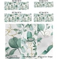 thumbnail image 2 of Green Eucalyptus Leaves Curtain Valance for Kitchen Windows,Idyllic Plant Seamless Rod Pocket Valances Window Toppers,Watercolor Leaf Botanical Short Curtains for Bathroom Bedroom 54x18in, 2 of 6