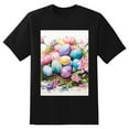 thumbnail image 5 of Plus Size Shirt for Women Black Tops for Women Short Sleeves Shirt for Women Watercolor Eggs T Shirt Crewneck Shirt for Women 2XL, 5 of 5