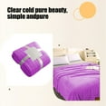 thumbnail image 4 of Large Throw Blanket, Hwkond Summertime Blankets, Soft Fuzzy Warm Multifunctional Cover Blanket Flannel(Purple,150x200cm), 4 of 6