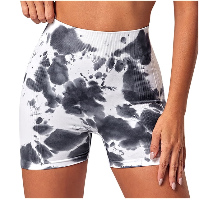 Birdeem Mode Femmes Short Multicolore Serré Taille Haute Élasticité Pantalon de Yoga Sportif