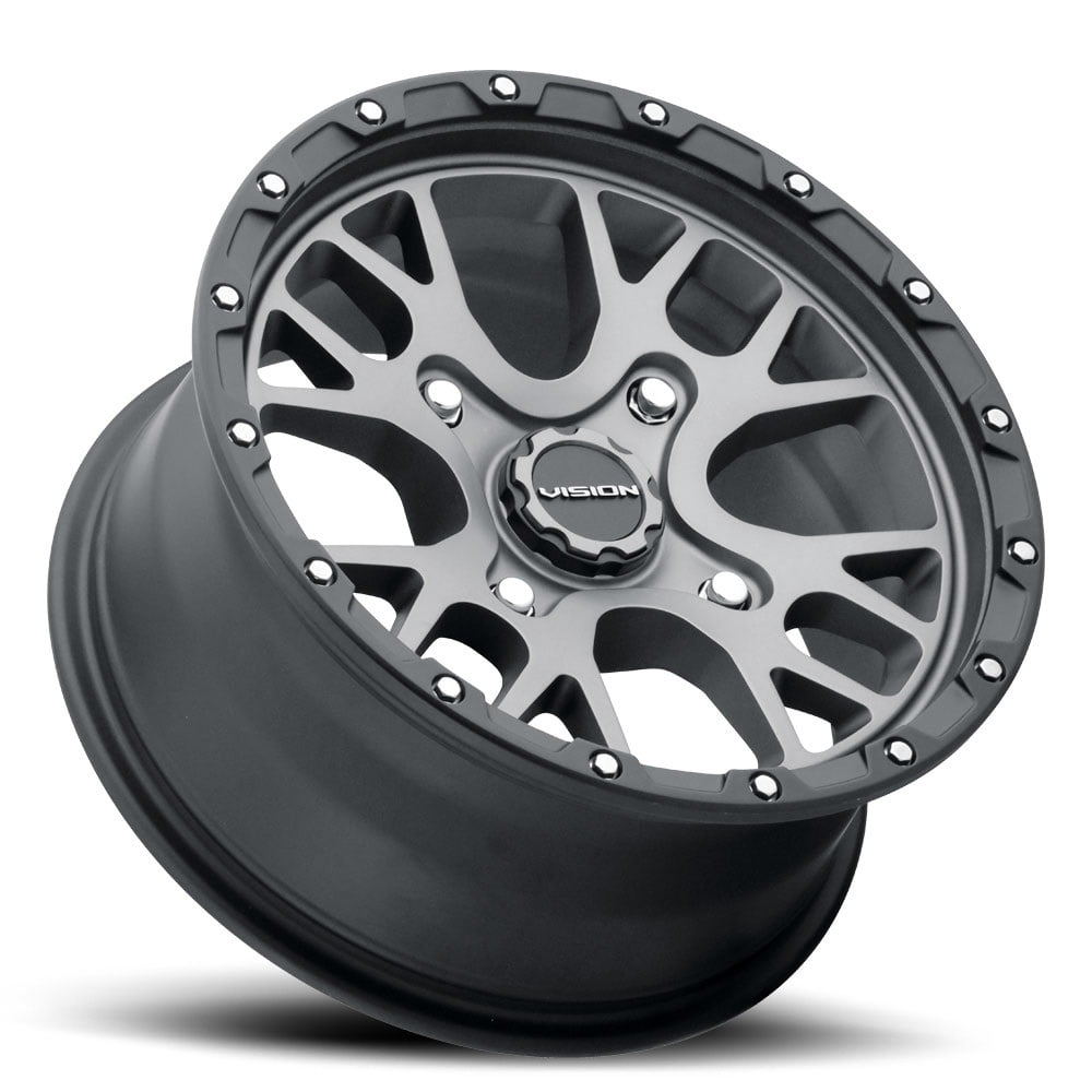 Vision 545 Rocker UTV 14x7 4x156 38mm Gunmetal Wheel Rim 14 Inch