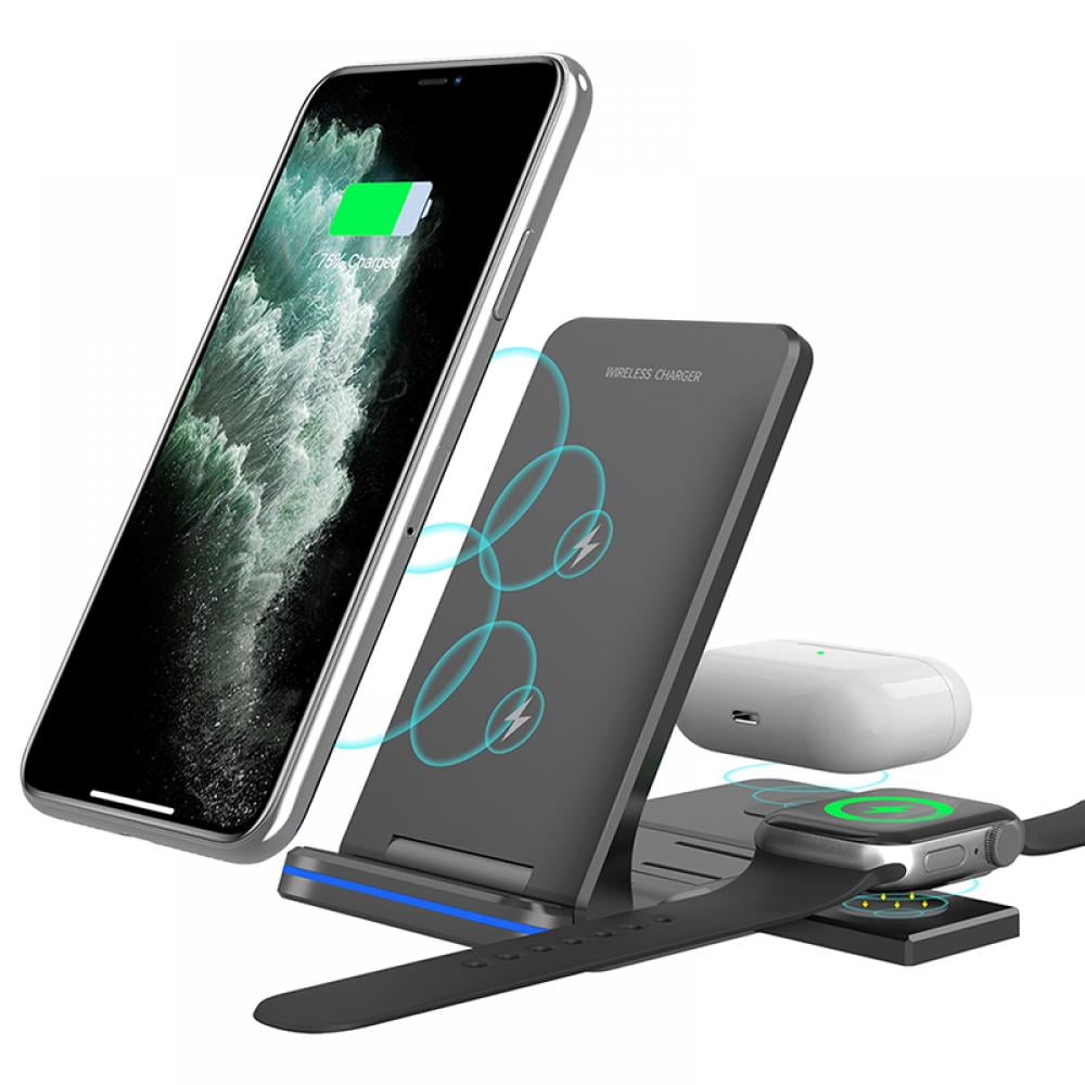 Qi Compatible with iPhone Etc Desk Nightstand Ultra Thin Pad Charges Phone Thru Surfaces Up to 40mm Thick Invisible Charging Station Mounts Under Counter Samsung Long Ranger Wireless Charger