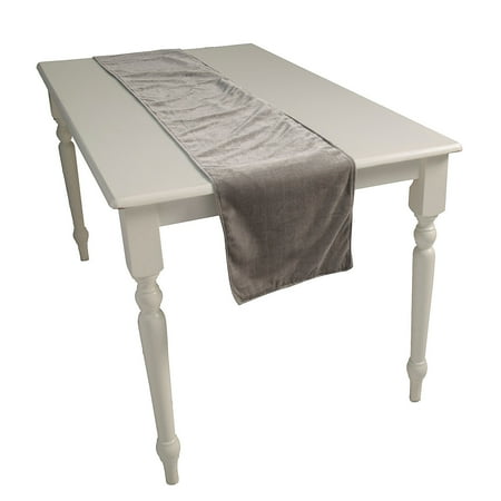 

Charcoal Grey Velvet Table Runner Home Decor Party Supplies 1 Pieces