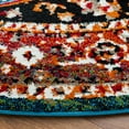 thumbnail image 4 of SAFAVIEH Vintage Hamadan Kimmee Oriental Area Rug, Red/Blue, 6'7" x 6'7" Round, 4 of 9