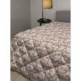 thumbnail image 2 of Eiffel Down Alternative Comforter, Polka Dot Pattern with Sketchy Eiffel Tower and Romantic Hearts, Microfiber Quilt for All Season, 5 Sizes, Pale Pink Black White, by Ambesonne, 2 of 3