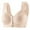 Khaki, variant on Kaemgyyd Front Closure Bras for Women Compression Lift up Padded Everyday Bra Comfortable No Underwire Wide Shoulder Straps Lace Bras