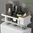 thumbnail image 4 of Over-Toilet Bathroom Shelf - Iron Wall-Mounted Storage Rack for Towels, Shampoo, and Bath Accessories, Heavy-Duty Design, 4 of 6
