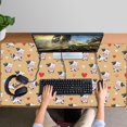 thumbnail image 4 of Long Mouse Pads for Desk,Orange Cow Heart Pattern Desk Mats on Top Of Desks, Desk Mouse Pad Extra Large with 3mm Non-Slip Base and Stitched Edge for Gaming,Office,Work,Home 47.3"x23.6", 4 of 6