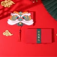 thumbnail image 4 of Juego de sobres rojos tradicionales: 10 bolsillos para dinero de la suerte, 1295 mm/51,0 pulgadas, capacidad para 1000-2000 RMB, opción de obsequio festivo para el Año Nuevo chino 2022, 4 of 8