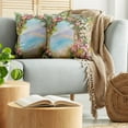 thumbnail image 5 of Ambesonne Art Throw Pillow Cover 2 Pack, Antique Arch Rose Petals, 18", Multicolor, 5 of 7
