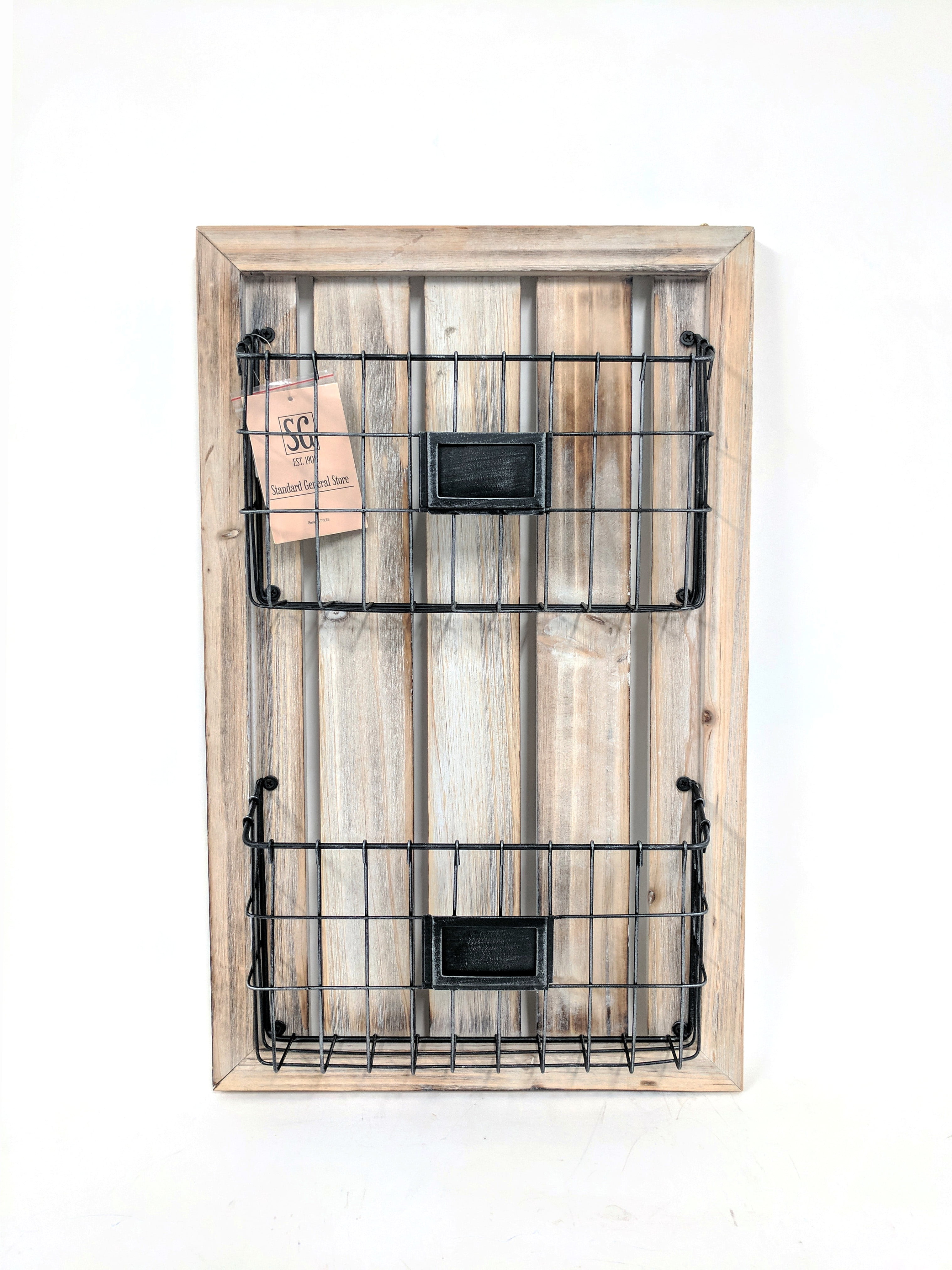 Designstyles Wood and Metal Magazine Rack - Walmart.com