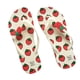 thumbnail image 1 of EeaseMX Pantuflas de verano con diseño de fresa, antideslizantes, ideales para el baño en la playa (rojas, talla 39), 1 of 7