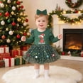 thumbnail image 2 of Gerichy Kid Toddler Girl Christmas Outfit Romper Dress/Tutu Dresses Baby Girls Matching Outfits 0-18 Months, 2 of 7