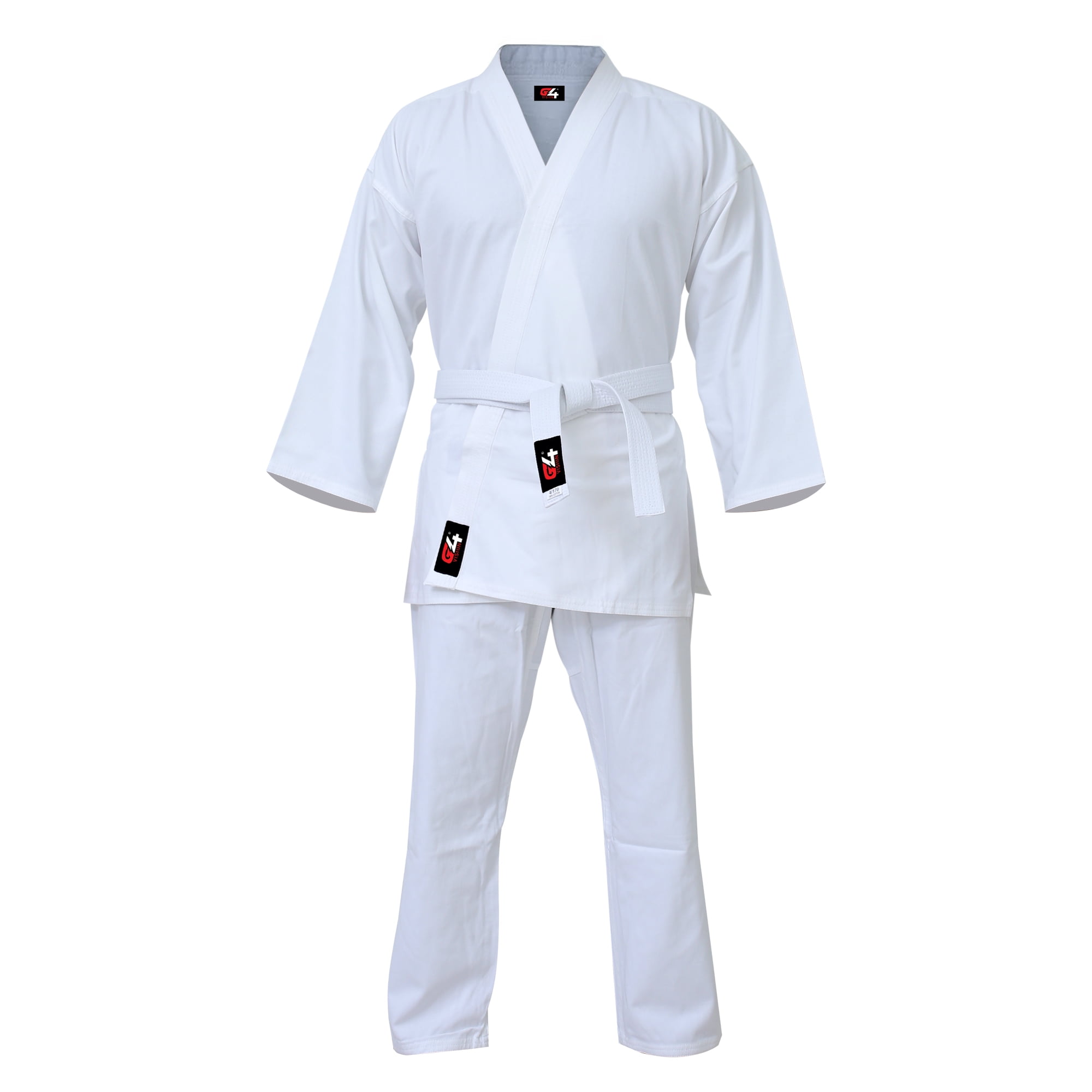 Poly cotton Karate BJJ Suit Belt Gi Uniform Aikido Martial Arts Judo Training 