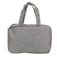 thumbnail image 1 of Neceser para hombres y mujeres, bolsa de maquillaje de viaje con asa, bolsa de cosméticos impermeable plegable, separación en seco y húmedo, gran capacidad, gris, 1 of 8