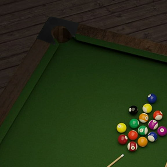 LOLIPPYY 8Pcs Universal Fit Pool Table Chrome Corner Plates for Billiard Table Guard Replacement