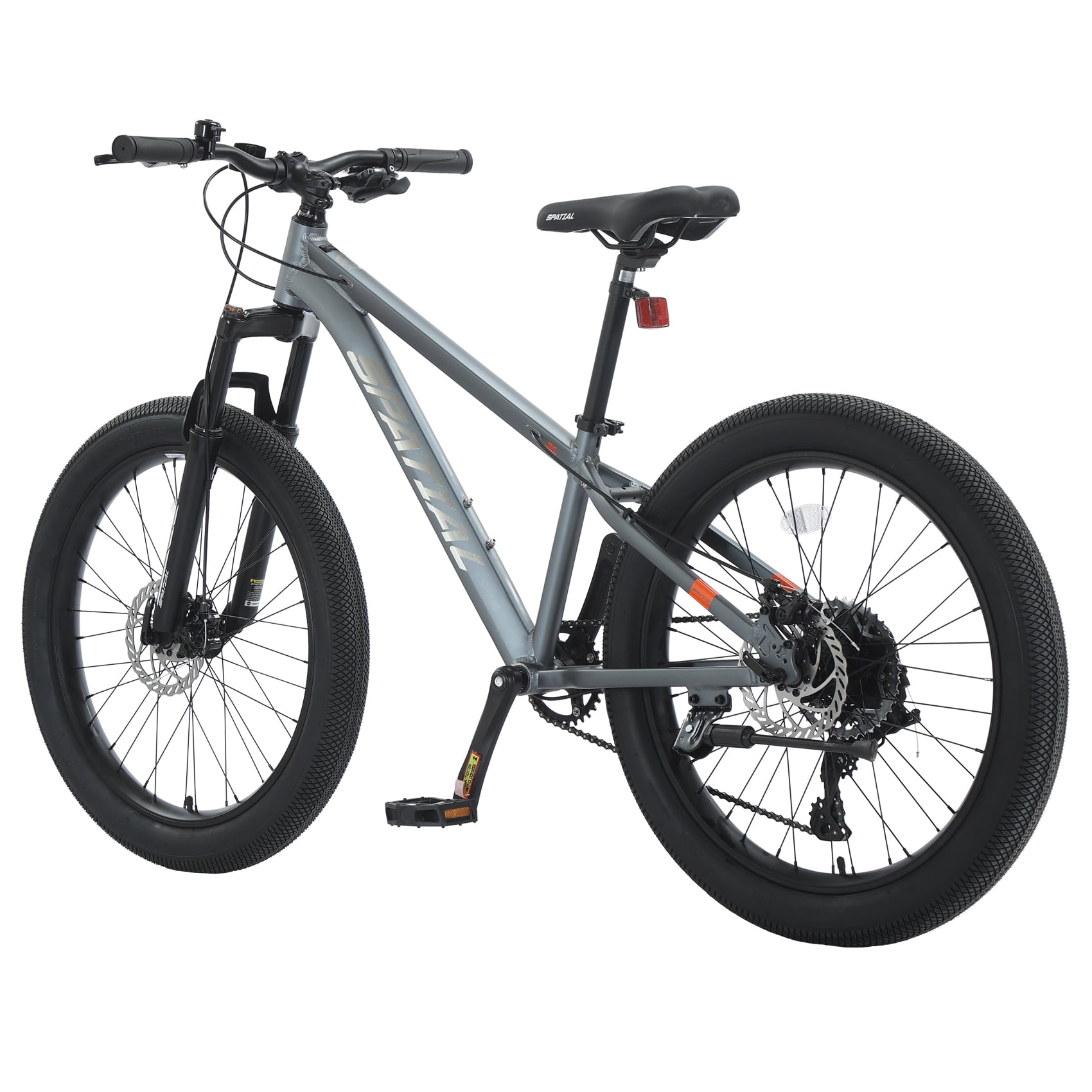 SPATIAL Pro Mountain Bike, 24 Inch Fat Bike for Man Women Teen, Outdoor Cycling Bicycle with 3.0-Inch Wide Tires, 8 Speed Drivetrain