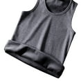 thumbnail image 5 of comerut Men Fall Winter Vest Bottoming Top Round Neck Sleeveless Soft Thermal Elastic Slim Fit Pullover Casual Men Homewear Tank Top Pajamas Warm Underwear Thermo Clothing, 5 of 8