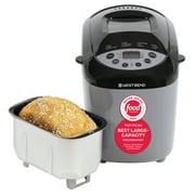 West Bend Hi-Rise Bread Maker with 12 Preset Digital Controls, 3 lb Capacity, in Gray (47413)