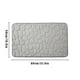 thumbnail image 4 of Alfombra para inodoro Hogar Hotel Baño Absorción de agua Alfombra antideslizante Alfombra de área de fibra química, Gris, 50x80cm Yuarrent HA001838-07, 4 of 6