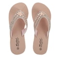 thumbnail image 1 of ColoMX 1 par de zapatos de playa antideslizantes, zapatos con suela deslizante, chanclas, zapatos de diamantes de perlas para mujeres de verano (tamaño rosado 38 24.0CM, 7US, 4.5UK, 38EU, 9.432Inch), 1 of 8
