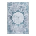 thumbnail image 3 of Unique Loom Yara Collection Area Rug - Nayer (4' x 6' Rectangle Teal Ivory/Gray), 3 of 7