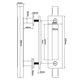 thumbnail image 2 of Manija de puerta de granero redonda, manija de puerta de madera, manija de puerta corrediza, manija de acero al carbono, accesorios de hardware, 2 of 4